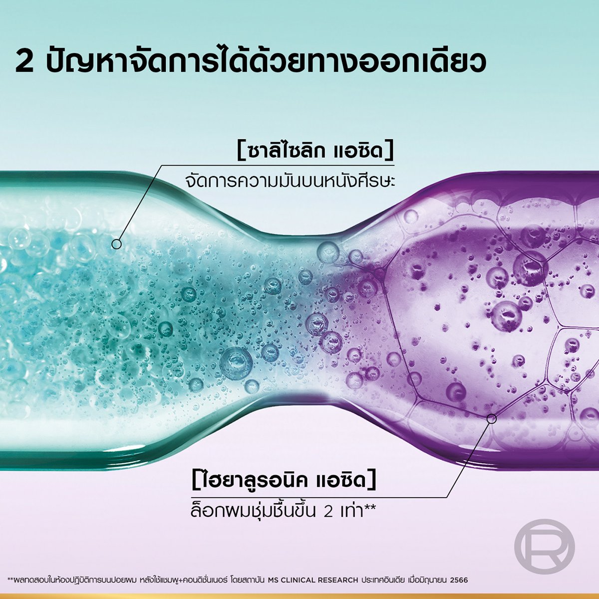 ลอรีอัล ปารีส เอลแซฟ ไฮยาลูรอน เพียว 72เอช เพียวริฟายอิ้ง แชมพู 400 มล. แพ็ค 1+1_2