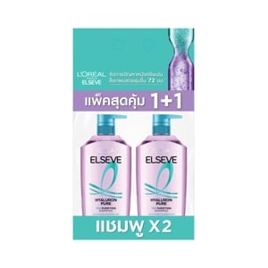 ลอรีอัล ปารีส เอลแซฟ ไฮยาลูรอน เพียว 72เอช เพียวริฟายอิ้ง แชมพู 400 มล. แพ็ค 1+1_thumbnail