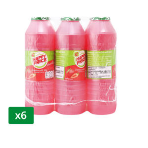 BIG C HAPPY PRICE 25% Strawberry Juice 180ml. 6pcs.