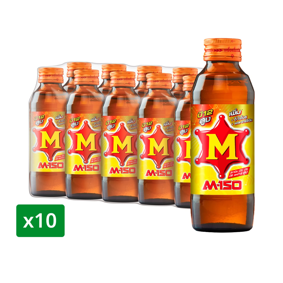 เอ็ม150 เครื่องดื่มชูกำลัง 150 มล. แพ็ค 10