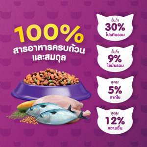 วิสกัส อาหารแมวชนิดเม็ด รสปลาทู 480 ก._thumbnail_5