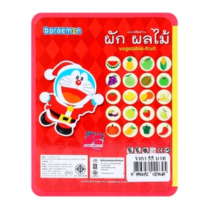วรรณาบุ๊คส์ แบบหัดอ่าน ผัก-ผลไม้ โดราเอม่อน_thumbnail_1