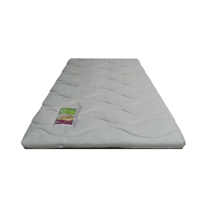 SATIN Topper Comfort Link 3.5 ft. 2" thick Grey