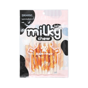 DOGAHOLIC Milky Chew Spiral Soft Chicken T-Stick 5" 10 ea