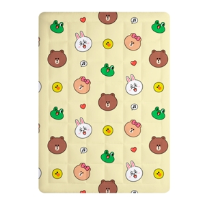 LINE FRIENDS Topper Line Friends Pattern 3.5 x 6.5 ft.