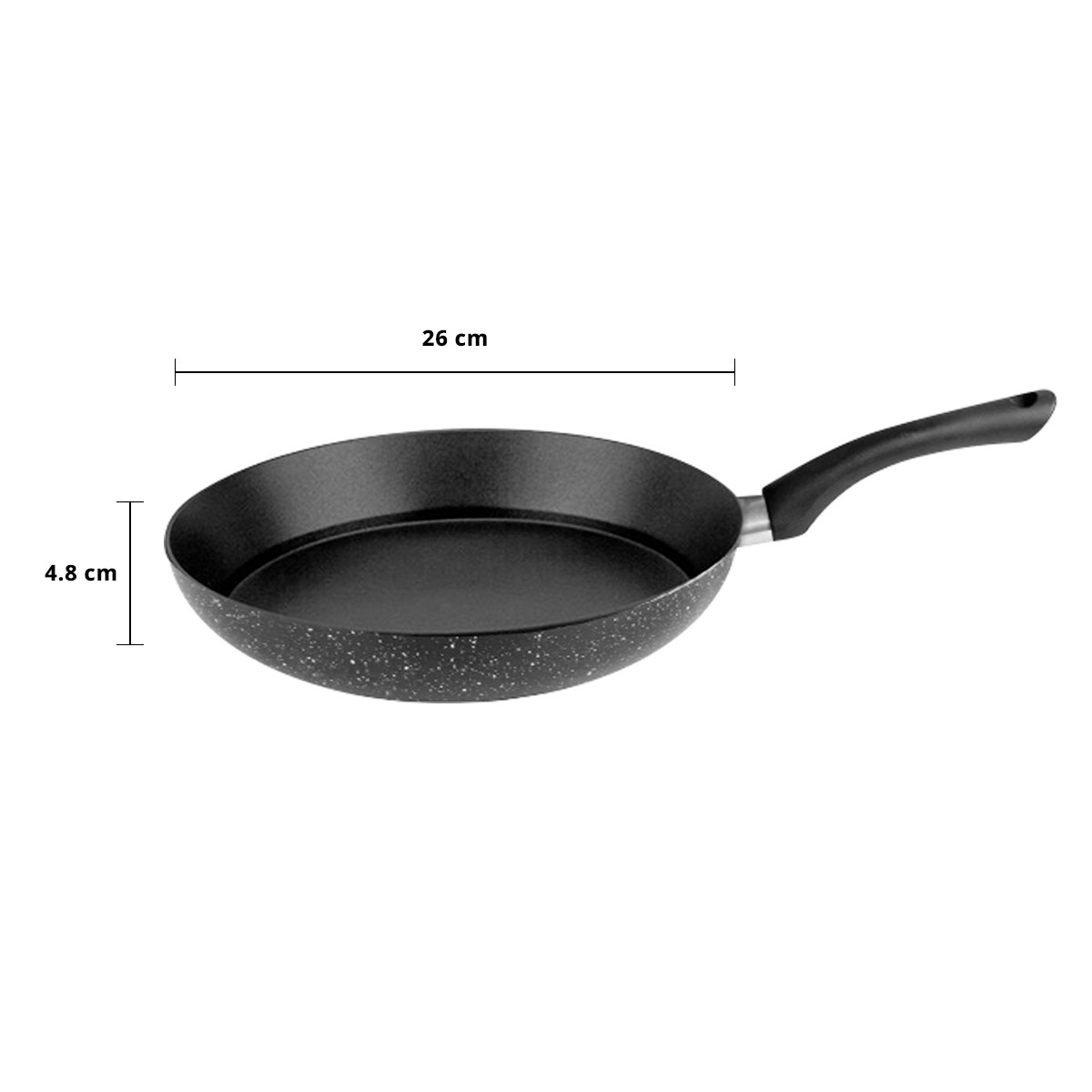 เบสิโค ชุดกระทะอะลูมิเนียมเคลือบลายหินอ่อน รุ่น 17AK-03M 3 ชิ้น_4