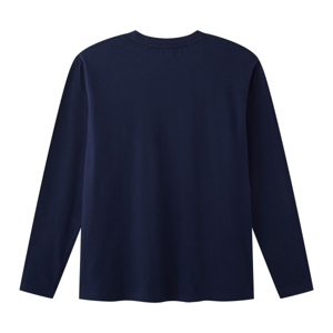 เบสิโค เสื้อยืดแขนยาวผู้ชาย รุ่น FDNC25Q4YM03W สีกรมท่า_thumbnail_1