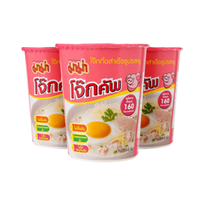 มาม่า โจ๊กคัพ รสหมู แบบถ้วย 45 ก. แพ็ค 3