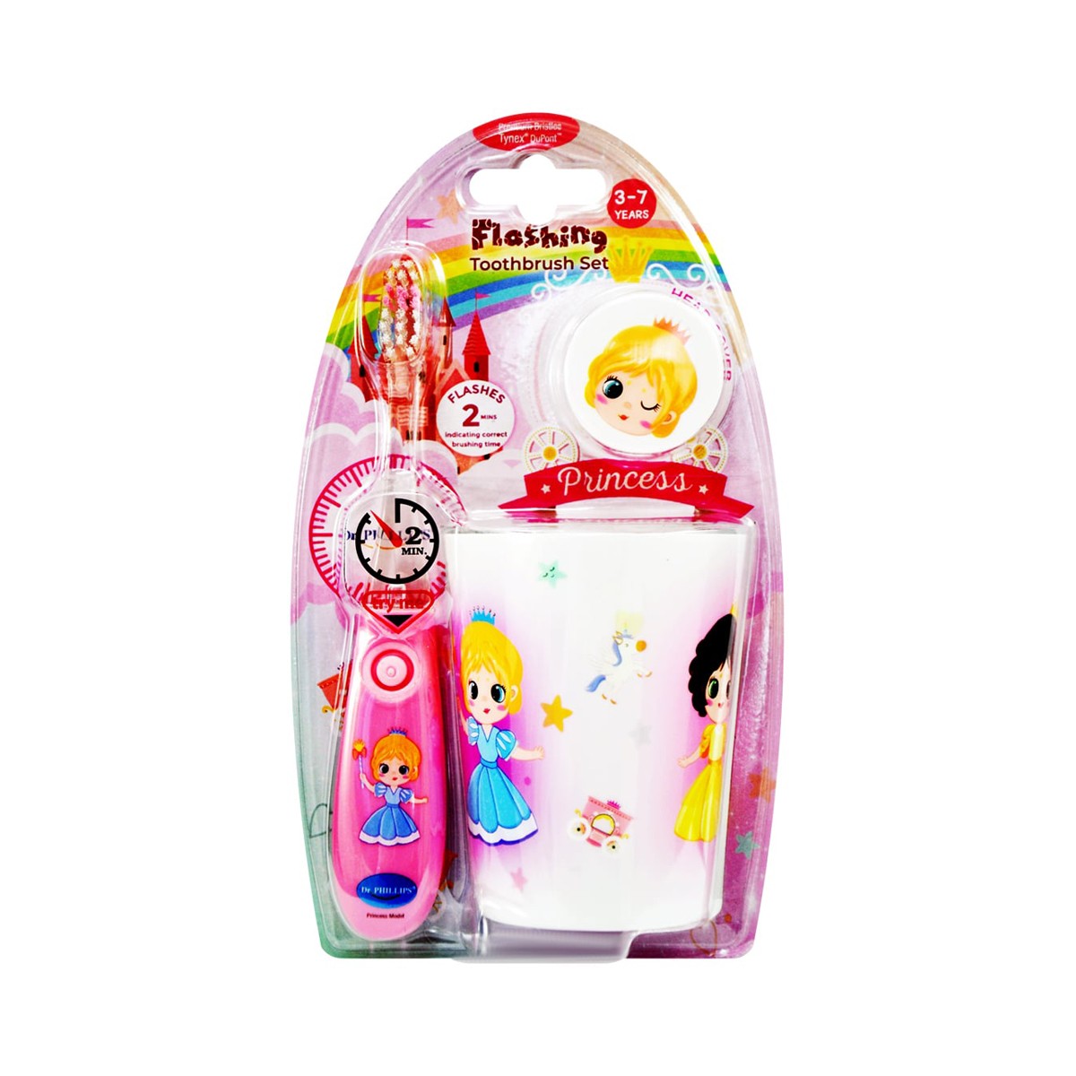 ดร.ฟิลลิปส์ แปรงสีฟันและแก้วใส่แปรงสีฟัน คละแบบ_3