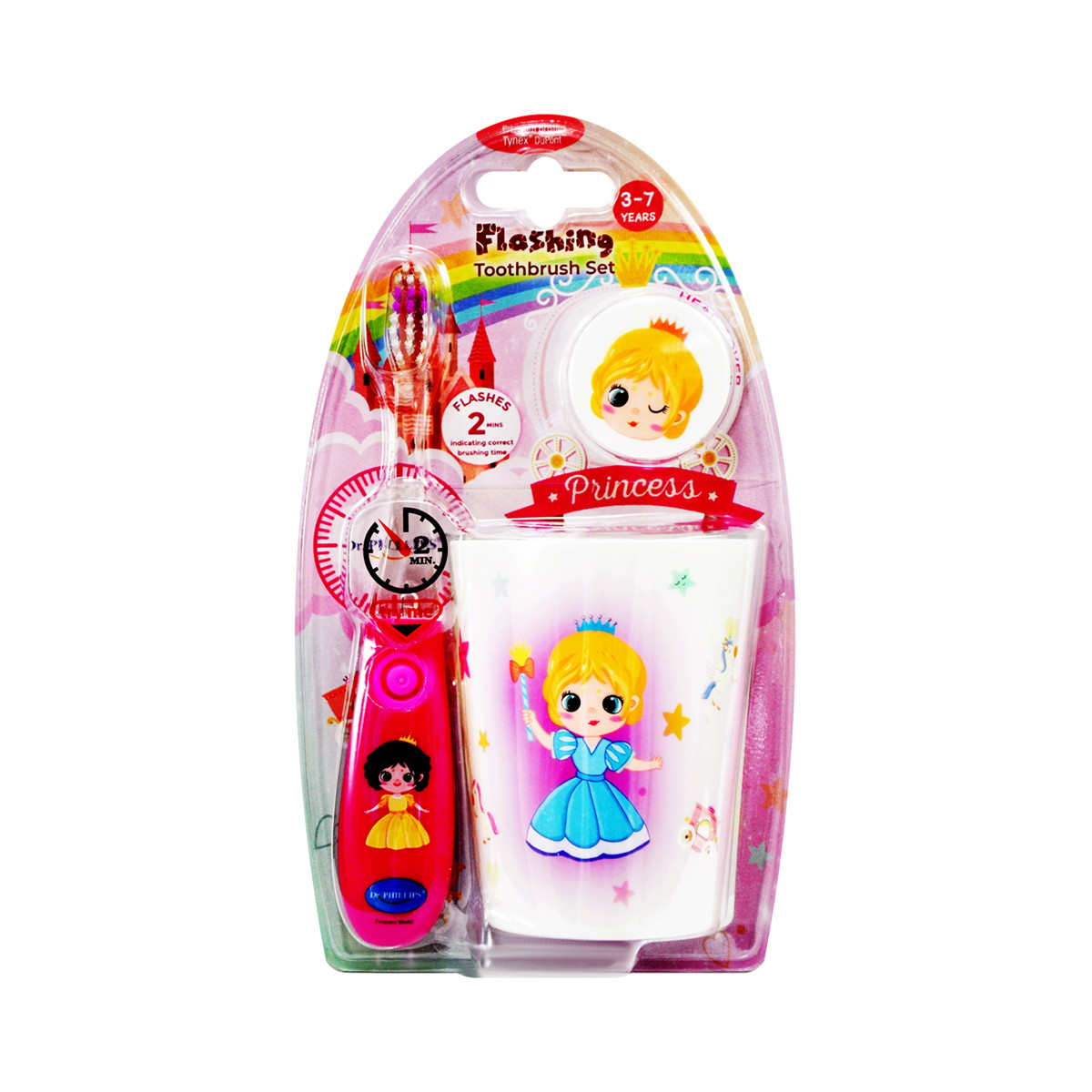 ดร.ฟิลลิปส์ แปรงสีฟันและแก้วใส่แปรงสีฟัน คละแบบ_4