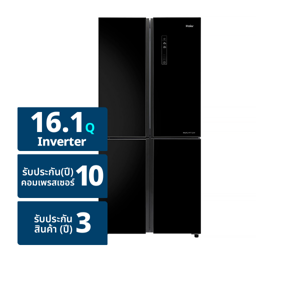 ไฮเออร์ ตู้เย็น 4 ประตู รุ่น HRF-MD456GB ขนาด 16.1 คิว สีกลาสแบล็ค_thumbnail