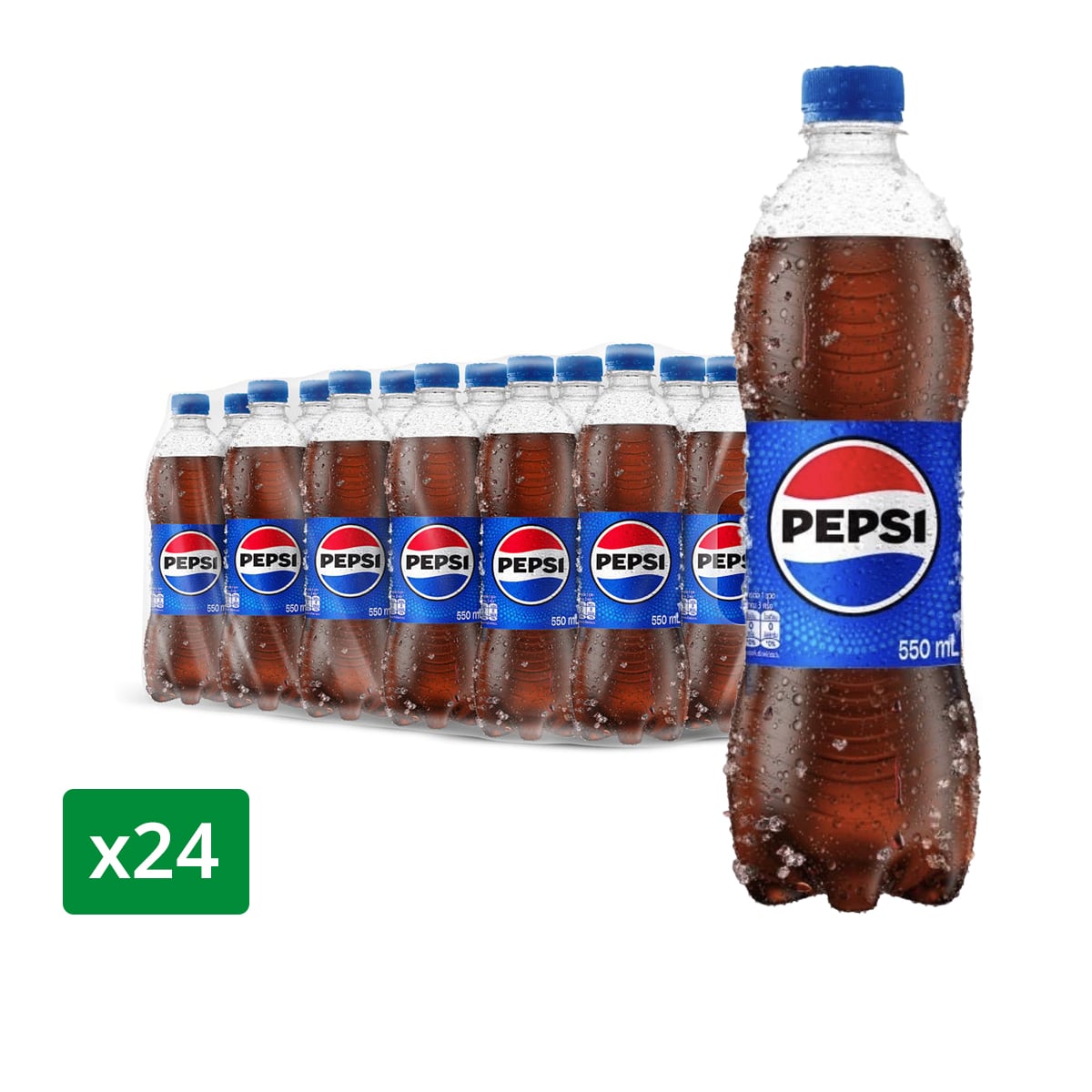 เป๊ปซี่ น้ำอัดลม 550 มล. x 24 ชิ้น