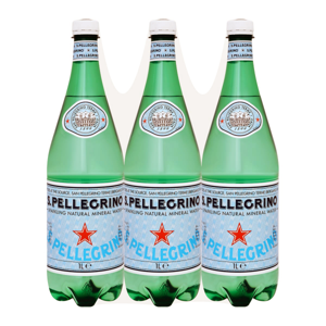 Sanpellegrino Natural Mineral Water Sparking 1000ml. Pack3