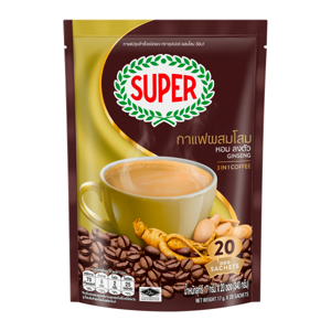 Super Instant Coffee Mixed Ginseng 17g. Pack 20sachets