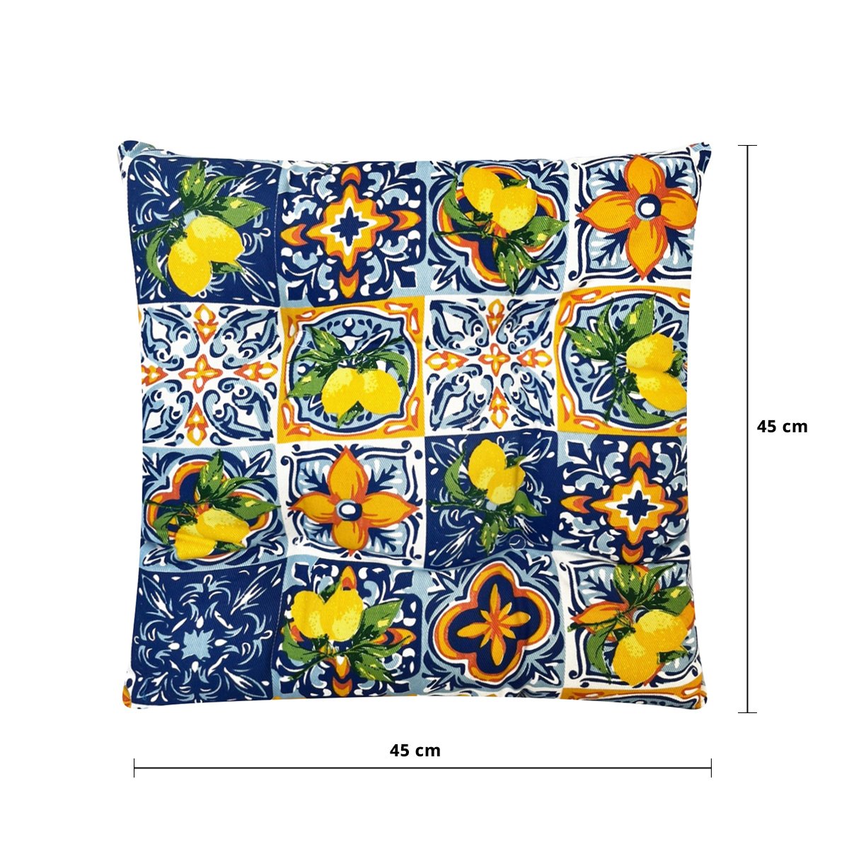 เบสิโค เบาะรองนั่ง ลายเลม่อนโมเสก ขนาด 18 x 18 นิ้ว_3
