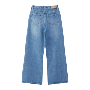 เบสิโค กางเกงยีนส์ทรง Wide Leg สำหรับผู้หญิง รุ่น FVKI24Q2LC002 สียีนส์อ่อน_thumbnail_1