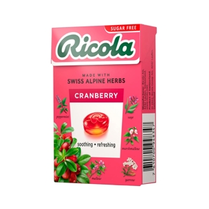 RICOLA Cranberry Drops 40 g.