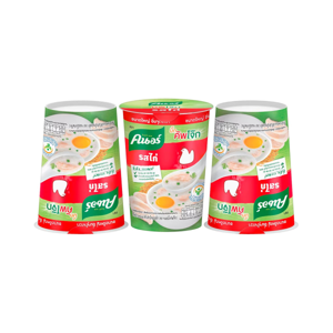 Knorr Big Cup Instant Rice Porridge Chicken 45g. Pack 3