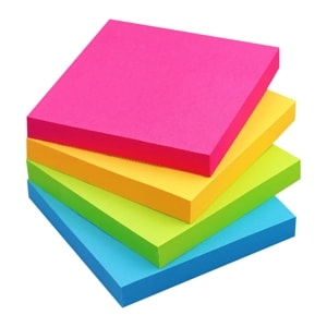 เอสพีอาร์ กระดาษโน๊ตมีกาว 7.6 x 7.6 ซม. รุ่น DSN004 100 แผ่น คละสี_thumbnail_2