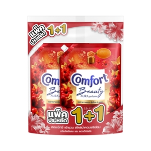 Comfort Concentrate Fabric Softener Red Lily and Hibiscus 1000ml. Twin Pack