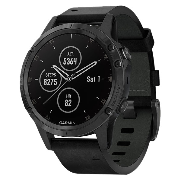 การ์มิน สมาร์ทวอทช์ รุ่น Fenix 5 Plus สีแซฟไฟร์ แบล็ค_3