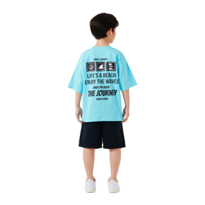 เบสิโค เสื้อยืดแขนสั้นสำหรับเด็กผู้ชาย รุ่น FVDS2402LB009 สีเขียว_thumbnail_1