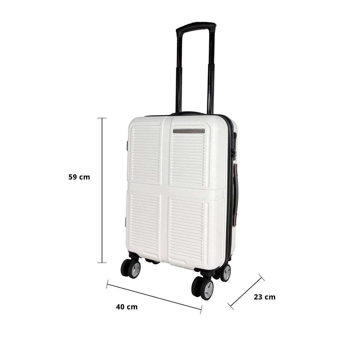 เบสิโค กระเป๋าเดินทางล้อลาก รุ่น RE2301 ขนาด 20 นิ้ว สีครีม_5
