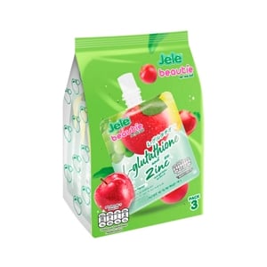 Jele Beautie Jelly Carrageenan with L Glutathione Mixed Fruit Juice 140g. Pack 3