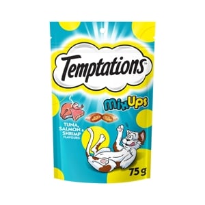 TEMPTATIONS Mix Ups Cat Treat Stuffed with Tuna Salmon and Shrimp Flavor 75 g.