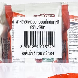 มาชิตะ สาหร่ายทะเลอบกรอบสไตล์เกาหลี รสต้มยำ 4 ก. แพ็ค 3_thumbnail_2