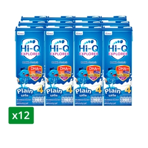 Hi Q 4  Explorer UHT Milk Plain 180ml. Pack12