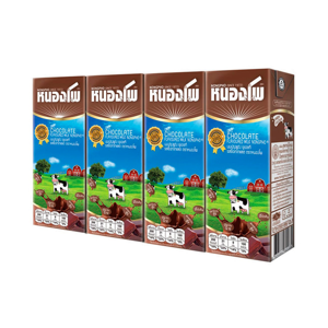 NONGPHO UHT Milk Chocolate Flavor 225 ml. Pack 4
