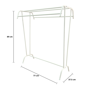เบสิโค ราวตากผ้า ทรง T ขนาด 37.5x77x89 ซม. สีขาว_thumbnail_4