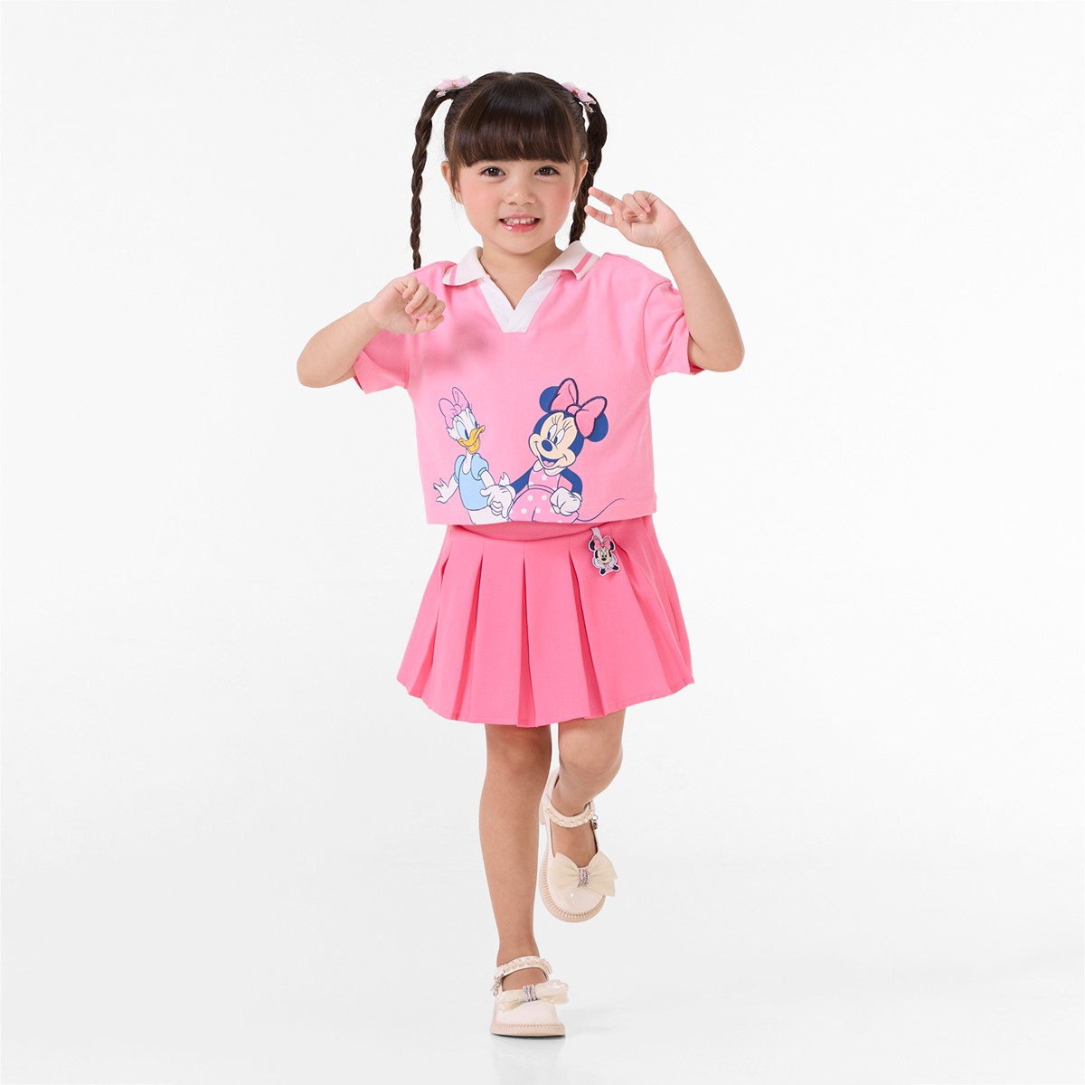 เบสิโค x ดิสนี่ย์ กระโปรงพลีท สำหรับเด็กหญิง รุ่น FMTN2511TG05 สีชมพู_4