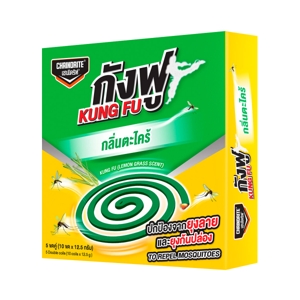 CHAINDRITE Kung Fu Lemongrass Mosquito Coils 12.5 g.