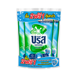 Breeze Excel Active Fresh Concentrated Liquid Detergent Blue 670ml.Pack 2 Free 1