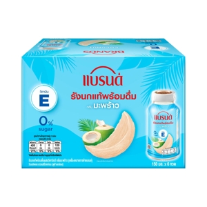 แบรนด์ รังนกแท้พร้อมดื่มผสมวิตามินอี กลิ่นมะพร้าว 150 มล. x 6 ชิ้น_thumbnail_1