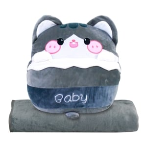 จีวานี่ หมอนผ้าห่ม Baby Charchoal_thumbnail