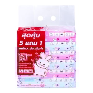 บิ๊กซี แฮปปี้ ไพรซ์ โปร กระดาษเช็ดหน้าซอฟท์แพค 80 แผ่น x 6 ห่อ_thumbnail
