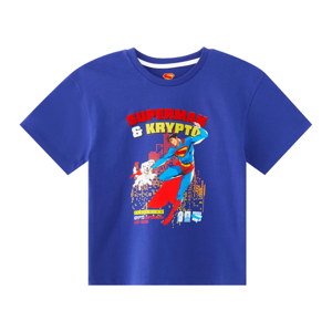 ซูเปอร์แมน เสื้อยืดเด็กชาย รุ่น FMAR2505LB024 สีน้ำเงิน_thumbnail