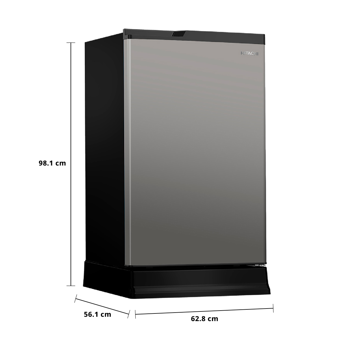 ฮิตาชิ ตู้เย็น 1 ประตู รุ่น HR1S5141MNGTH 4.9 คิว สีเทาเงิน_6