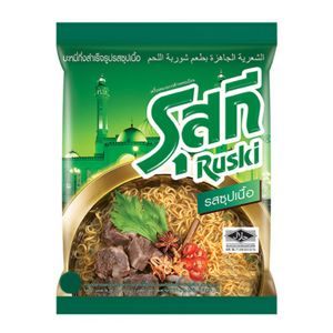 รุสกี บะหมี่กึ่งสำเร็จรูป รสซุปเนื้อ 60 ก. แพค 30_thumbnail_2