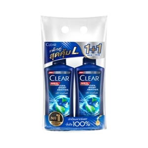 Clear Men Cool Sport Menthol Anti Dandruff Shampoo 350ml. 1Free1
