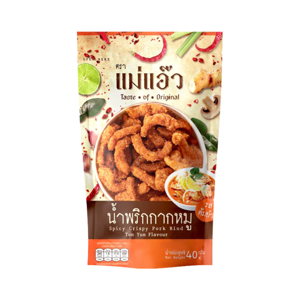 Mae Aew Tom Yum Flavored Pork Rinds 40g