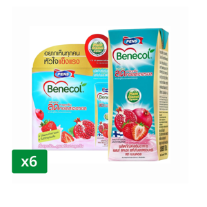 BENECOL DIETARY SUPPLEMENT Pomegranate and Strawberry Flavor 180 ml. X 6 units