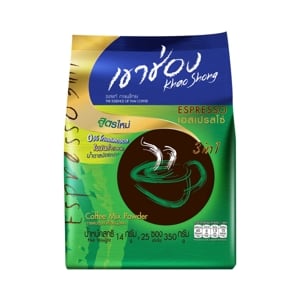 Khao Shong Espresso 3in1 Instant Coffee Mixed 14g. Pack 25sachets