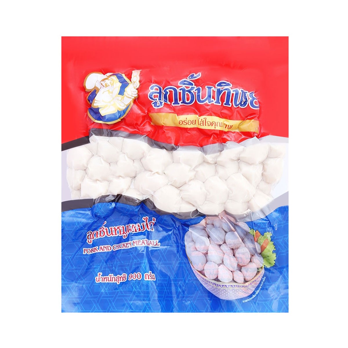ลูกชิ้นทิพย์ ลูกชิ้นหมูผสมไก่ 900 ก.