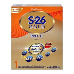 เอส-26 โกลด์ โปร-ซี นมผงดัดแปลงสำหรับทารก สูตร 1 ขนาด 200 ก._thumbnail