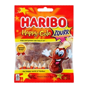 Haribo Happy Cola Sour Gummy 160g.