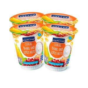 DUTCHIE Yogurt with Cereal Beans & Lotus Nuts 135 g. Pack 4